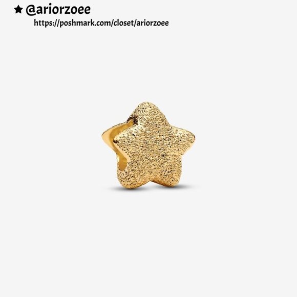 Pandora Textured Star Mini Charm|Pendant - Picture 1 of 2